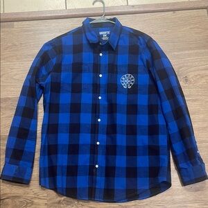 Blue Checkered Men's Shirt 1of1